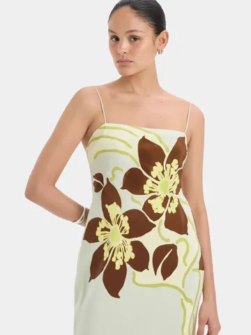 Damen Elegant Blumenmuster Spaghetti-Träger Schlankmachendes Bodycon Maxi Kleid Sexy Sommer Strand Party Top And Bottom