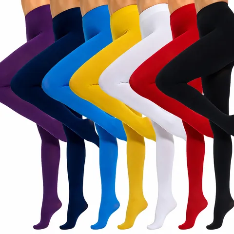 Women's 100D Velvet Tights Opaque High Elastic Footed Pantyhose Solid Color Slimming Leggings For Winter Spring Fall