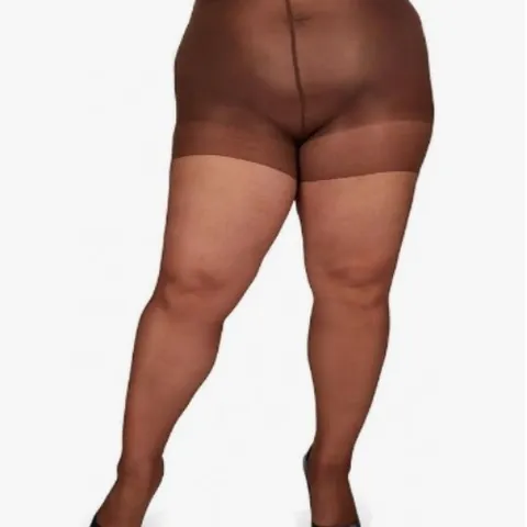 Women Plus Size 20D Sheer Pantyhose Control Top High Elasticity Nylon Tights Plus Size Body Shaping Non-Slip Stockings