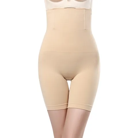 Braga Moldeadora de Cintura Alta para Mujer Control de Abdomen Sin Costuras Nailon Spandex Levantamiento de Glúteos Postparto
