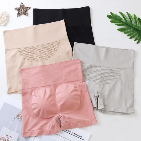 High Waist Seamless Tummy Control Safety Underwear Women Butt Lifting Body Shaper High Elasticity Panties Boy Short