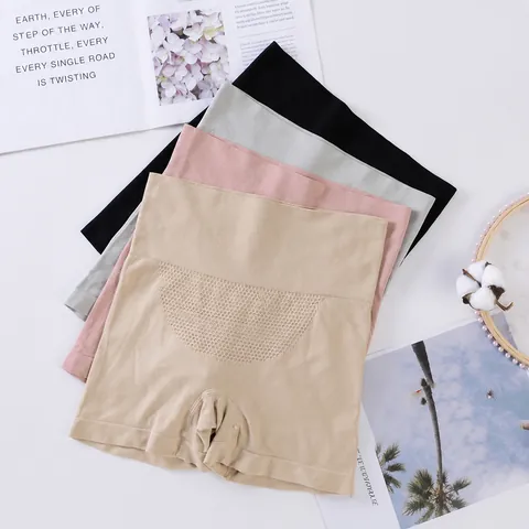 High Waist Seamless Tummy Control Safety Underwear Women Butt Lifting Body Shaper High Elasticity Panties Boy Short