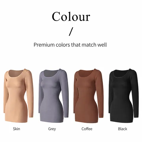 Γυναικείο Φόρεμα Bodycon Χωρίς Ραφές με Ραβδωτή Πλέξη Μακρυμάνικο Σέξι Λαιμόκοψη U Αδυνάτισμα και Έλεγχος Κοιλιάς για Γιόγκα Fitness Casual