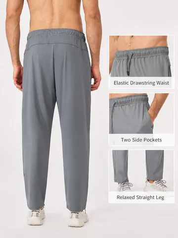 Heren Casual Sportbroek Losse Ademende Elastische Trainingsbroek Voor Hardlopen Fitness Training Trekkoord Joggers