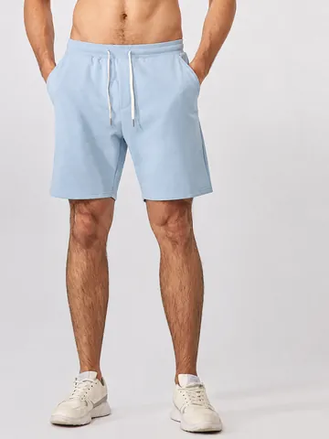 Pantalones Cortos Deportivos Casuales para Hombre Transpirables para Correr Fitness Gimnasio con Cordón Mezcla de Algodón Verano Sueltos