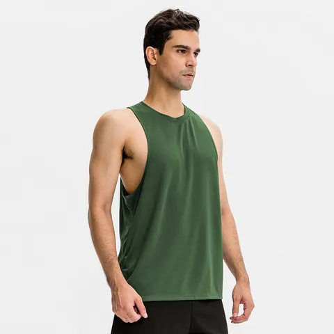 Men's Loose Athletic Tank Top Breathable Mesh Quick-Dry Sleeveless Fitness Running Basketball Training Vest Top