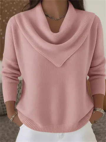 Maglietta da Uomo a Maniche Lunghe con Scollo a V Tessuto a Nido d'Ape Tinta Unita Foderata in Pile Top Casual Smart Pullover