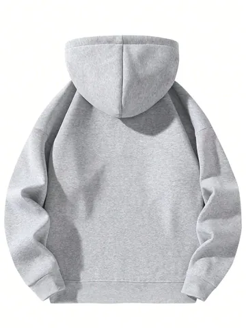 Dames Amerikaanse Stijl Half Rits Hoodie Losse Effen Kleur Lange Mouw Sweatshirt Casual Sportief Pullover Top Fleece Gevoerd Met Capuchon