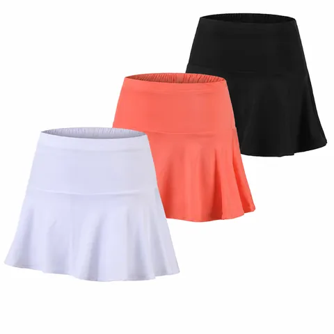 Women Pleated Athletic Skort High Waist Sports Skirt with Built-in Shorts Quick Dry Tennis Running Badminton Skirt Bottom