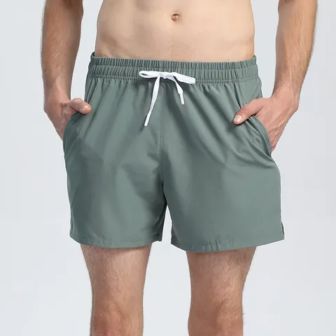 Unisex Quick Dry Running Shorts Lightweight Elastic Waist Sports Shorts With Drawstring For Fitness Training Gym Bottoms