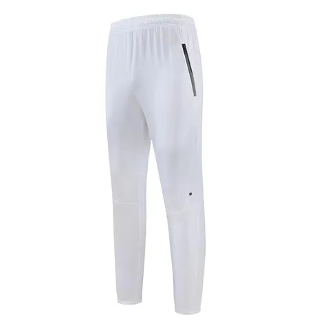 Men's Loose Casual Sports Pants Breathable Polyester Spandex Training Joggers With Zipper Pockets For Running Fitness Tennis