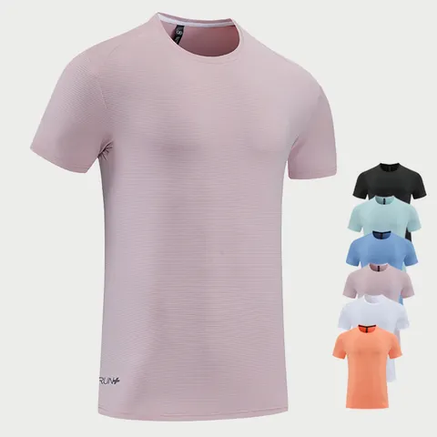 Ανδρικό Αθλητικό T-Shirt Γρήγορου Στεγνώματος Πολυεστέρας Κοντό Μανίκι για Τρέξιμο Fitness Προπόνηση Αναπνεύσιμο Casual Μπλουζάκι