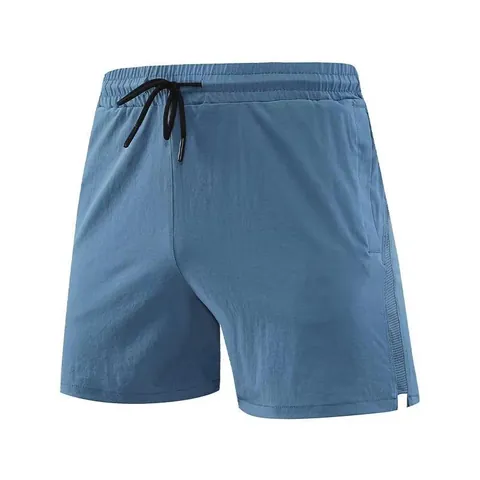Men's Quick-Dry Sports Shorts Loose Casual Running Fitness Shorts Outdoor Summer Breathable Mesh Splicing Bottom Shorts