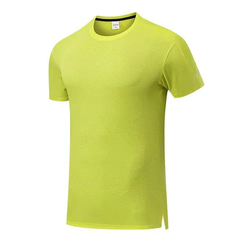 Men's Quick Dry Athletic T-Shirt Breathable Mesh Short Sleeve Top For Running Gym Workout Training Fitness Solid Color Round Neck