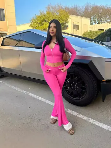Women Zip Up Hoodie and Flare Pants Two Piece Set Western Street Style Solid Color Polyester Slim Fit Tracksuit Outfits