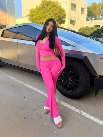 Women Zip Up Hoodie and Flare Pants Two Piece Set Western Street Style Solid Color Polyester Slim Fit Tracksuit Outfits