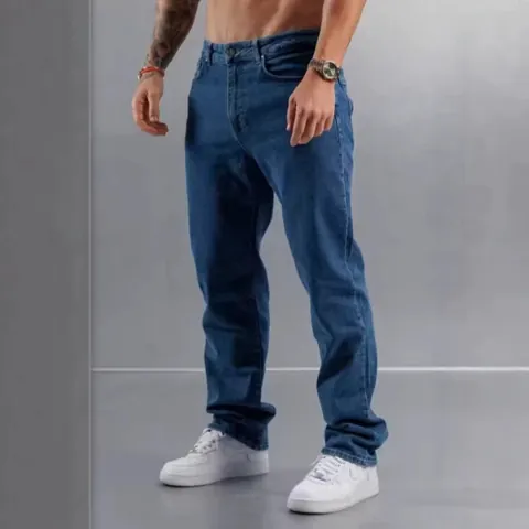 Men's Slim Fit Jeans Casual Comfortable Regular Fit Polyester Denim Long Pants Daily Streetwear Fashion Trousers