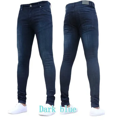 Men's Slim Fit Stretch Denim Jeans Skinny Tapered Leg Pants Casual Daily Wear Fashion Bottom For Men
