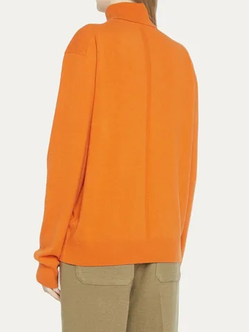 Maglione Dolcevita in 100% Lana Merino Donna Inverno Caldo Morbido Effetto Cashmere Maglia Pullover Manica Lunga Casual Top