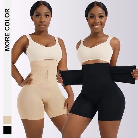 Women High Waist Tummy Control Shapewear Bottom Seamless Butt Lifting Hook Closure Body Shaper Slimming Briefs Underwear