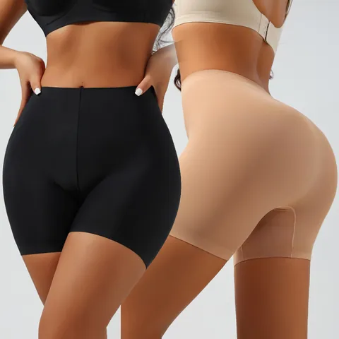 Women Mid Waist Seamless Shapewear Shorts Tummy Control Butt Lifter Safety Pants Postpartum Slimming Body Shaper Briefs