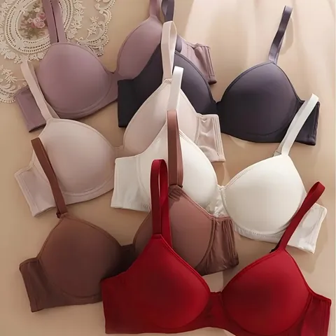 Naadloze Draadloze Push Up Bh Voor Dames Ultra Zacht Nylon Ademende Minimizer Bh Met Zijdelingse Steun Anti Uitzakken Driehoekscup