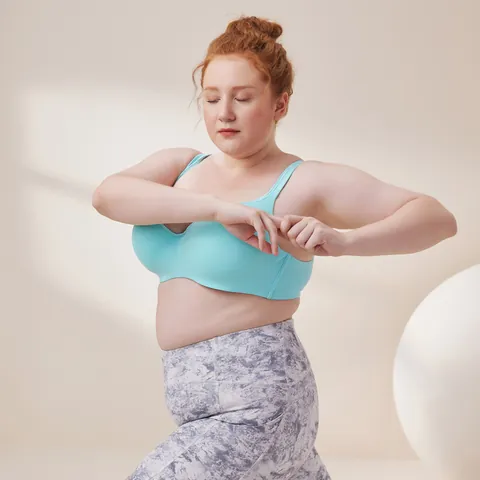 Women's Seamless Plus Size Bra Full Cup Push Up Nylon Underwear With Cotton Lining Side Support Anti-Sagging Brassiere