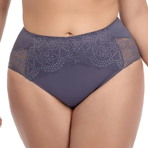 Women's Plus Size High Waist Lace Panties Sexy Floral Patchwork Hollow Briefs Breathable Nylon Cotton Crotch Underwear