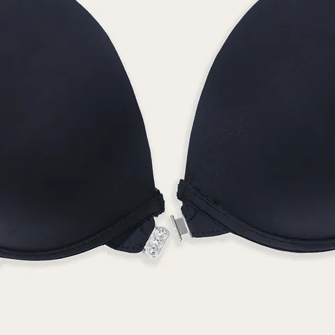 Sujetador Invisible para Mujer Cierre Delantero Strass Espalda Descubierta Flexión Sin Costuras para Fiesta Boda Parte Superior