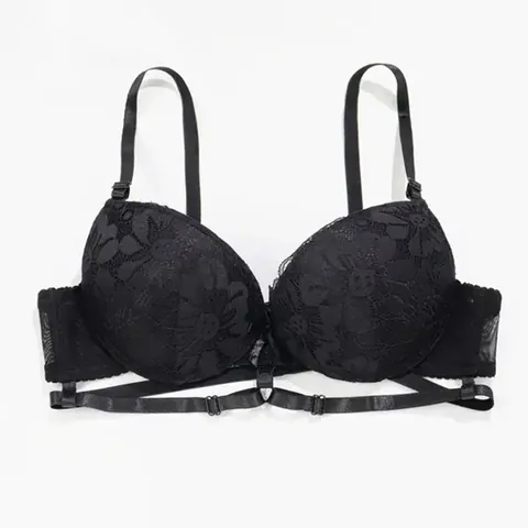Französische Sexy Spitze Push Up BH Damen Blumen Bestickt Mit Bügel Lift BH Riemchen Gepolsterte Lingerie