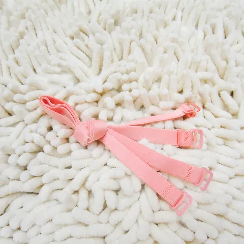 Adjustable Candy Color Bra Straps For Women Elastic Polyester Shoulder Straps Replacement Lingerie Accessories