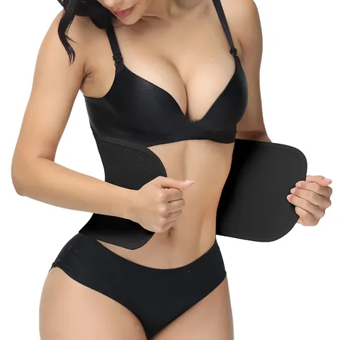 Women's Waist Trainer Breathable Mesh Tummy Control Shapewear Belt For Postpartum Recovery Adjustable Body Shaper Girdle Top