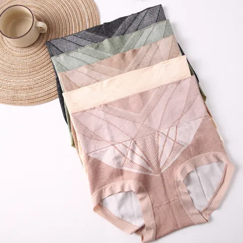 Women High Waist Seamless Tummy Control Panties Postpartum Shapewear Butt Lifter Slimming Underwear Nylon Body Shaper