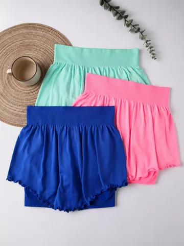 Women's High Waisted Fake Two-Piece Sport Skort Hip Lifting Yoga Skirt With Inner Shorts For Running Fitness Dance