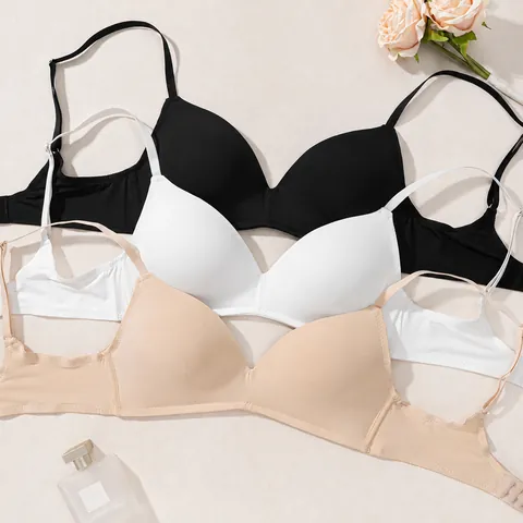 Dames Naadloze Gladde Beha Dunne Voorgevormde Cup Zonder Beugel Verstelbare Band Ademende Lingerie Top