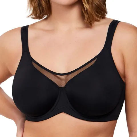 Women Plus Size Minimizer Underwire Bra Unlined T-shirt Bra Breathable Mesh Stitching Full Coverage Everyday Sexy Lingerie Top