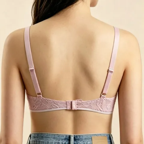 French Luxury Lace Bra 3D Push Up Gathering Seamless Invisible Beauty Back Nylon Bra For Women Underwear