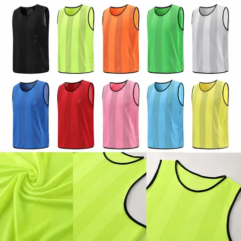 Breathable Mesh Soccer Training Vest Athletic Scrimmage Jersey Scrimmage Pinny For Team Sports School Adult Kids Training Top