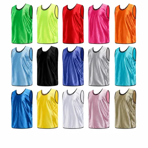 Breathable Mesh Soccer Training Vest Athletic Scrimmage Jersey Scrimmage Pinny For Team Sports School Adult Kids Training Top