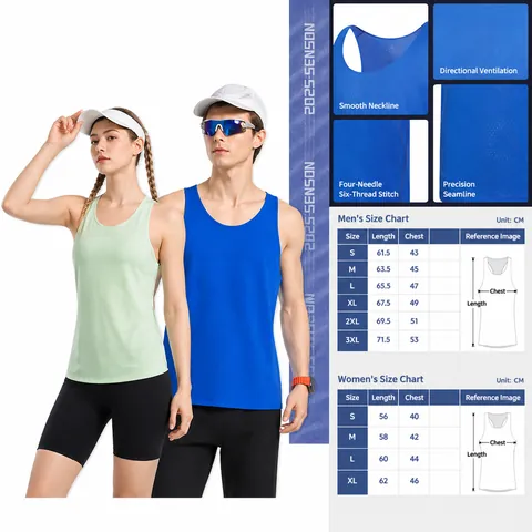 Professional Quick Dry Running Vest Seamless Wind Tunnel Mesh Marathon Fitness Tank Top Breathable Sportswear Racerback Top