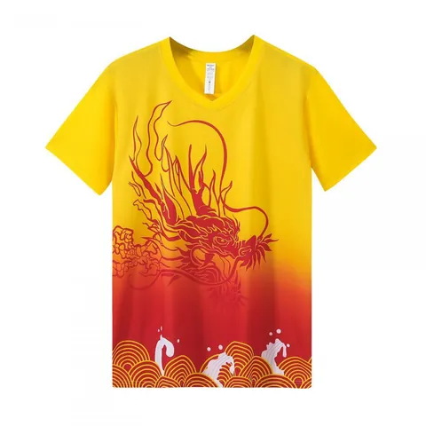 Men Dragon Boat Race Basketball Jersey Set Dragon Print Quick Dry Sportswear Breathable Athletic Tank Top And Bottom