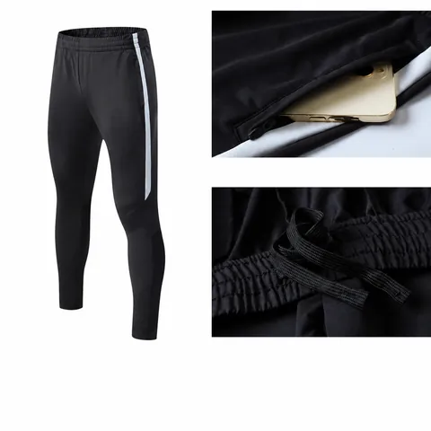 Unisex Atmungsaktiv Schnelltrocknend Hochelastische Sporthose Professionelle Radsport Laufhose Gestreifte Gerade Unterteile