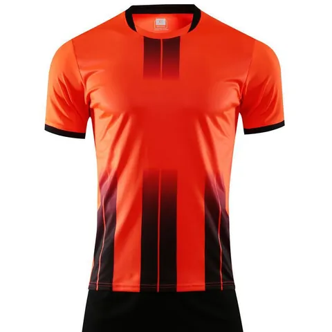 Tenue de Football à Séchage Rapide Ensemble Maillot et Short Uniforme d'Entraînement Rayé Hommes Femmes Enfants Vêtements de Sport Équipe