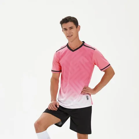 Professional Sublimation Football Jersey Set Quick Dry Breathable Soccer Training Uniform Top And Bottom Sportswear Adults Kids