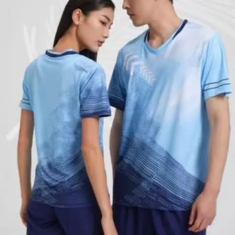 Professional Badminton Jersey Quick Dry Sports T-Shirt Men Women Kids Breathable Volleyball Tennis Competition Uniform Top