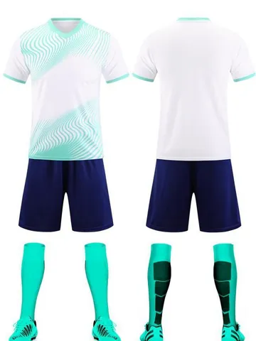 Unisex Quick Drying Soccer Jersey Short Sleeve Training Top Breathable Athletic Football Apparel For Kids Adults Team Competition