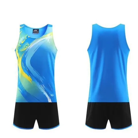 Traje de Atletismo Unisex Secado Rápido Parte Superior Y Inferior Chaleco de Running Pantalones Cortos Maratón Ropa Deportiva Hombre Mujer