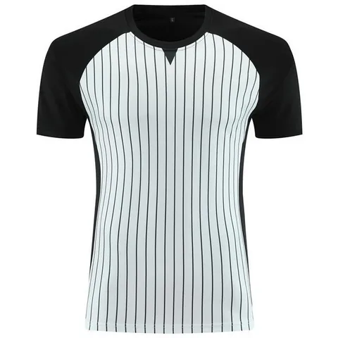 Professional Basketball Referee Shirt Men Women Short Sleeve Black White Vertical Stripe Breathable Quick Dry Referee Uniform Top And Bottom