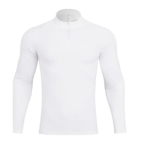 Men Sport Half-Zip Sweatshirt Polyester Spandex Stand Collar Long Sleeve Top For Running Fitness Training Workout Casual Wear