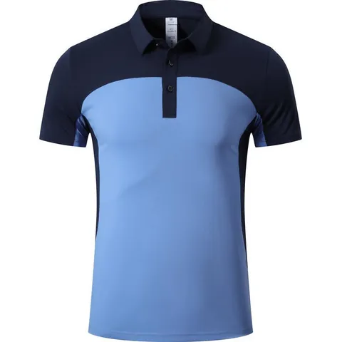 Schnelltrocknendes Sport-Poloshirt Atmungsaktives Kurzarm-Farbblock-Oberteil Für Herren Damen Kinder Outdoor-Laufbadminton